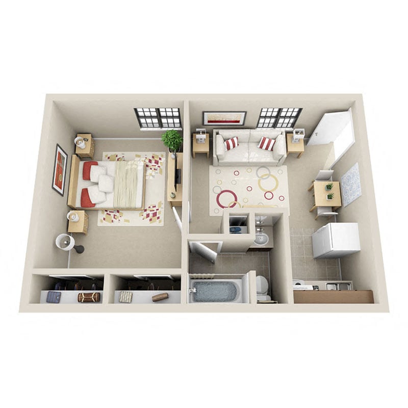 cross creek cove apartments floor plan  a1